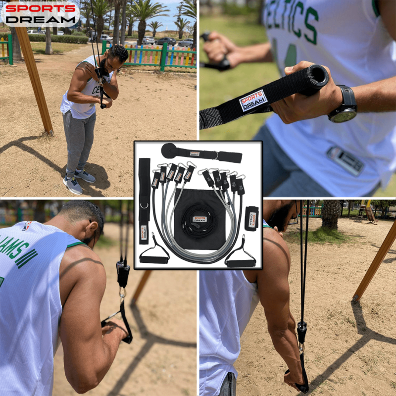 Resistance band SPORTS DREAM الرياضة في كل مكان - أحزمة مقاومة لحرق الدهون و الحصول على جسم رياضي سليم